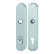 HOPPE Plaque de protection longue, paire E3332ZA/3310 ES1 (SK2) acier inox, F69