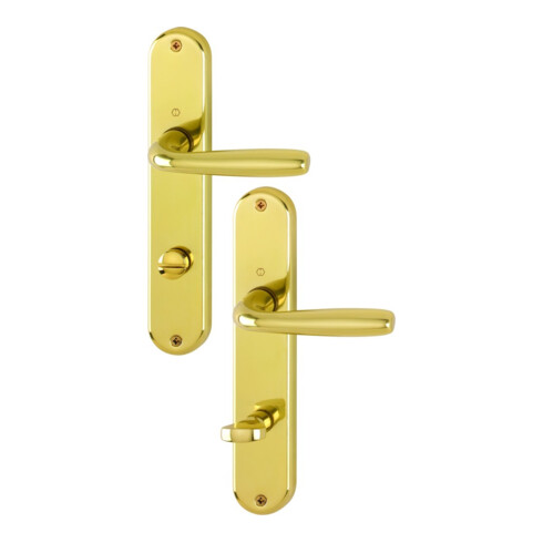HOPPE Plaque longue 1766/3022P, WC, F271 Aluminium brossé