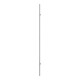 HOPPE Poignée à bouton HT E5011, droite L1800, diamètre 30 acier inox mat-1