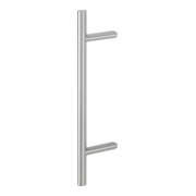 HOPPE Poignée à bouton HT E5012, droite L600, diamètre 30 acier inox mat