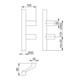 HOPPE Poignée à bouton HT E5014, droite L600, diamètre 30 mat/aluminium naturel-2
