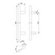 HOPPE Poignée à bouton HT E5014, droite L600, diamètre 30 mat/aluminium naturel-2