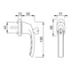 HOPPE Poignée de fenêtre verrouillable Luxemb. 099S/U52Z 200NM 7/37, F9016-3