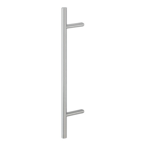 HOPPE Poignée de poussée HT E5012, droite L800, diamètre 30 acier inox mat