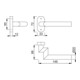HOPPE Poignée demi-garniture Amsterdam E1400GF2/55, ov., VK8 acier inox mat-2