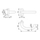 HOPPE Poignée demi-garniture Paris FS-138GF/55 ov., VK9 naturel, anodisé-4