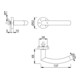 HOPPE Poignée demi-garniture Trondheim E1430Z/42H rd.,VK10 acier inox mat-3