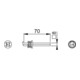 Hoppe Profil-Wechselstift F/Ei 4-KT.8mm L.70mm Fe verz.-3