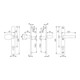 HOPPE PT Garniture à bouton changeable étroite, ov., PZ, VK8, E92 Tôkyô, 76G/3346/1710RH F9016,TS-3