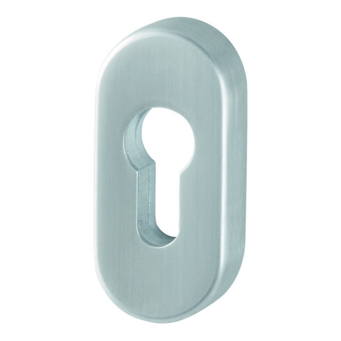 HOPPE PT Rosace de clé coulissante E55S-SR, ovale, PZ inox mat, DR 10