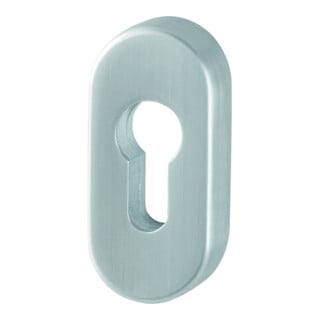 HOPPE PT-Schiebe-Schlüsselros. E55S-SR, oval, PZ Edelstahl matt,RH 10