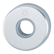 HOPPE Rosace à bouton ZT 42KV, Ø52mm, vissée cachée, anodisée couleur naturelle