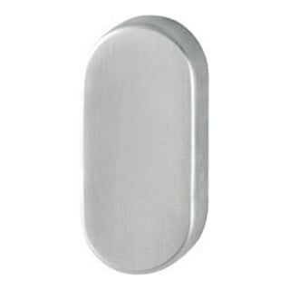 HOPPE Rosace de clé FH FS-E55S, ovale, inox mat, aveugle