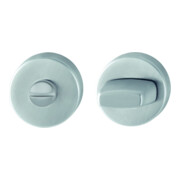 HOPPE Rosace de clé ZT E42KVS, ronde, pour WC, tête fendue, acier inox mat