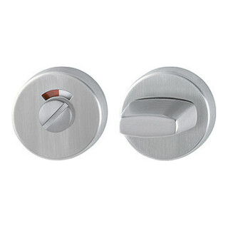 HOPPE Rosace de clé ZT E42KVS, ronde WC/SS acier inox mat TS 37-42