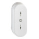 HOPPE Rosace ovale FT, RH12, U26SV, cache coulissant blanc trafic-1