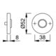 Hoppe Rosette E42KV PAAR F69 37-42 18-R/L-2