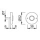 Hoppe Rosette E42KV PAAR F69 37-42 18-R/L