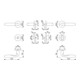 HOPPE Rosette Verona E1800Z/42KV/42KVS VA F69 rd.SK/OL DIN G/D D/D-3