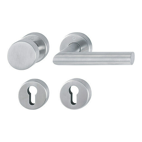 Hoppe Rosetten-Garnitur Ams.E58/42H/42HKVS/1400 VA F69 rd.PZ DIN L/R fl.D/K