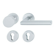 Hoppe Rosettengrt.Ams.58/42KV/42KVS/1400 Alu.F1 rd.PZ DIN L/R fl.D/K