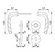 Hoppe Rosettengrt.Atlanta 1530/42KV/42KVS Alu.F1 rd.OB DIN L/R D/D-4