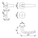 Hoppe Rosettengrt.Atlanta 1530/42KV/42KVS Alu.F1 rd.OB DIN L/R D/D-4