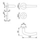 Hoppe Rosettengrt.Den.E1310Z/42KV/42KVS VA F69 rd.PZ DIN L/R D/D/D-2