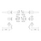 Hoppe Rosettengrt.Den.E1310Z/42KV/42KVS VA F69 rd.SK/OL DIN L/R DIN D/D-3