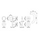 Hoppe Rosettengrt.Mar.58/E58 /1138 /E1138 /E1138Z VA F69 rd.PZ DIN L/R D/K-2
