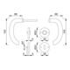 Hoppe Rosettengrt.Mar.Mar.E1138Z/42KV/42KVS VA F69 rd.OB DIN L/R D/D/D-4