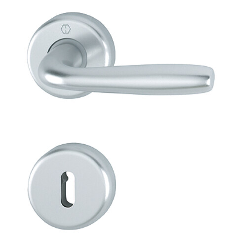 Hoppe Rosettengrt.Maribor 1766/17KV/17KVS Alu.F1 OB DIN L/R