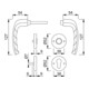 Hoppe Rosettengrt.NY 1810/42KV/42KVS Alu.F1 rd.PZ DIN L/R D/D-2