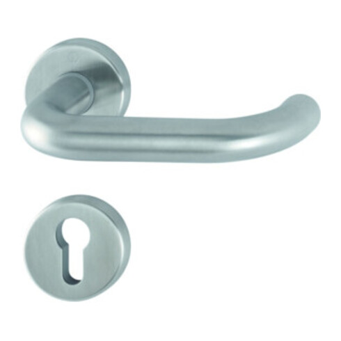 Hoppe Rosettengrt.Paris E138Z/42KV/42KVS VA F69 rd.PZ DIN L/R D/D