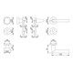Hoppe Rosettengrt.Stock.58/42KV/42KVS/1140 Alu.F1 rd.PZ DIN L/R fl.D/K-5