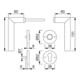 Hoppe Rosettengrt.Stock.E1140Z/42KV/42KVS VA F69 rd.PZ DIN L/R D/D-2