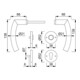 Hoppe Rosettengrt.Tro.E1430Z/42KV/42KVS VA F69 rd.PZ DIN L/R D/D-4