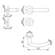 Hoppe Rosettengrt.Tro.E1430Z/42KV/42KVS VA F69 rd.PZ DIN L/R D/D-5