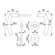 Hoppe Rosettengrt.Tro.Tro.E1430Z/42KV/42KVS VA F69 rd.OB DIN L/R D/D/D