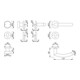 Hoppe Rosettengrt.Tro.Tro.E58/42KV/42KVS/1430Z VA F69 rd.PZ DIN L/R fl.D/K-5