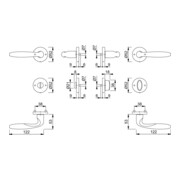 Hoppe Rosettengrt.Verona M151/42KV/42KVS MS F49-R rd.SK/OL DIN L/R D/D-3