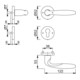 Hoppe Rosettengrt.Verona M151/42KV/42KVS MS F71 rd.PZ DIN L/R D/D/D
