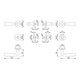 Hoppe Rosettengrt.Vit.1515/42KV/42KVS Alu.F1 rd.SK/OL DIN L/R D/D-3
