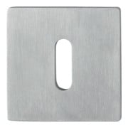 Hoppe Schlüsselrosetten-Paar E848S-SK VA F69 Schildstärke 2mm OB quadratisch-1