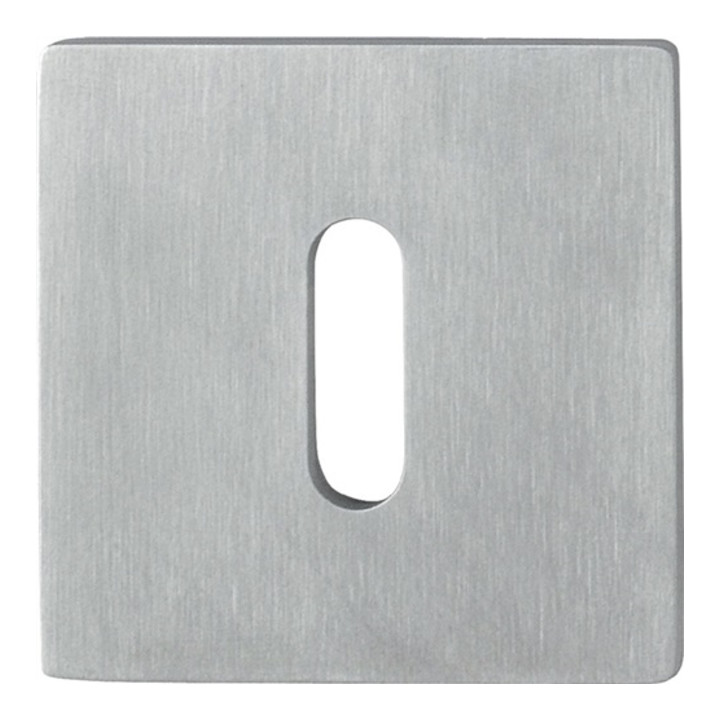 Hoppe Schlüsselrosetten-Paar E848S-SK VA F69 Schildstärke 2mm OB quadratisch
