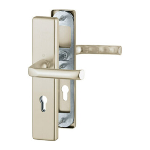 Hoppe Schutz-Drückergarnitur London 78G/2221/2410/113 ES1 PZ Entfür 72mm VK 8mm Alu F2