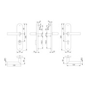 Hoppe Schutzgarnitur Ams.E1400Z/3332ZA/3310 VA F69 92mm 67-72mm-2