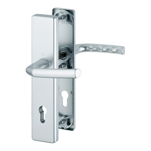 Hoppe Schutzgarnitur Birmingham 1117/2221A/2440 Alu. F1 92mm 67-72mm