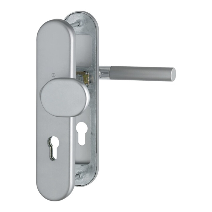 Hoppe Schutzgarnitur Lecce 86G/3331/3310/1405 Alu.F49/F9-2 72mm 42-47mm