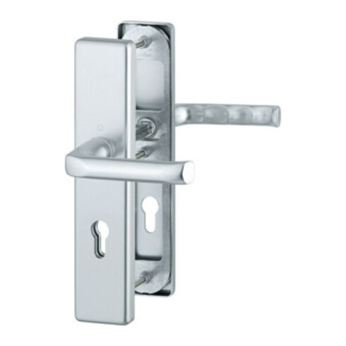 Hoppe Schutzgarnitur London 113/2221/2410 Alu.F1 72mm 41-46mm